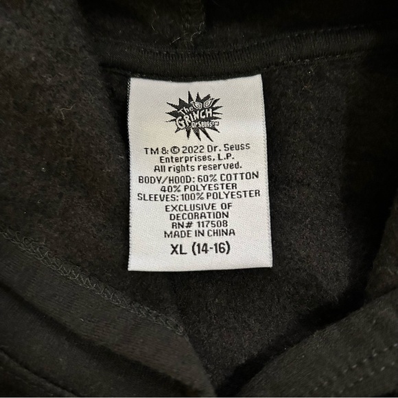 Dr. Seuss Black Grinch and Max Holiday Sweater - Picture 6 of 8